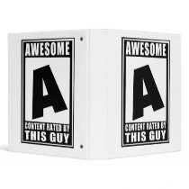 Rated A for awesome Binder