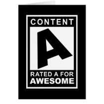 Rated A For Awesome Greeting Cards