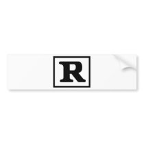 Rated R Bumper Sticker