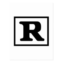 Rated R Postcard