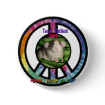 Ratfest2009PeasLoveAndRatsDesign4Tshirts2 Pinback Buttons