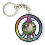 Ratfest2009PeasLoveAndRatsDesign4Tshirts2 Key Chains