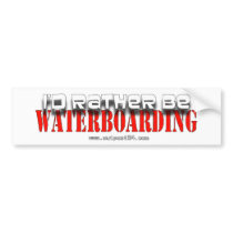 Rather B Waterboarding Bumper Stickers