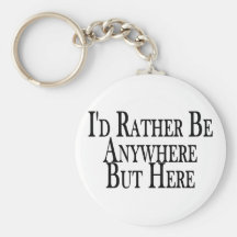 Rather Be Anywhere But Here Key Chain