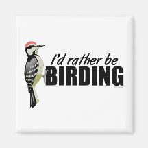 Rather Be Birding Refrigerator Magnet
