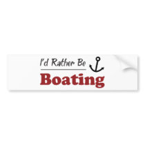 Rather Be Boating bumper stickers