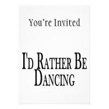 Rather Be Dancing Invitation