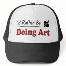 Rather Be Doing Art hats by busybees Rather Be Doing Art hats