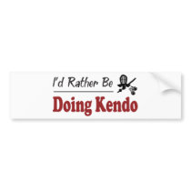 Rather Be Doing Kendo Bumper Sticker