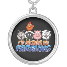Rather Be Farming Necklace