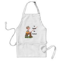 Rather Be Fishing aprons