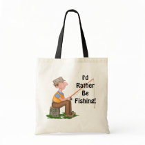 Rather Be Fishing Tote Bag