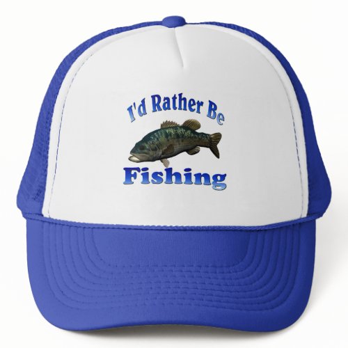 Rather Be Fishing hat