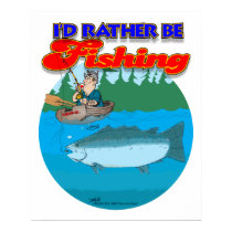 Rather be fishing poster posters