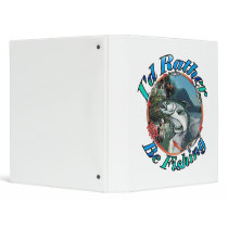 Rather be fishing ring binder