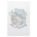 Rather be fishing customized stationery