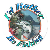 RATHER BE FISHING sticker