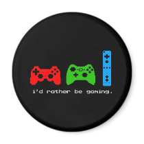 Rather Be Gaming Refrigerator Magnets