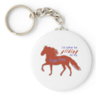 Rather Be Gliding Paso Fino Keychain