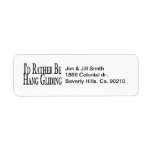 Rather Be Hang Gliding Custom Return Address Labels