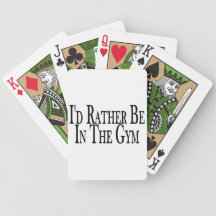 Rather Be In the Gym Bicycle Playing Cards