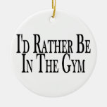 Rather Be In the Gym Christmas Ornament