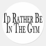 Rather Be In the Gym Stickers