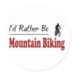 Rather Be Mountain Biking Sticker