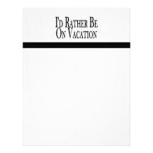 Rather Be On Vacation Letterhead Template