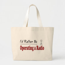 Rather Be Operating a Radio Canvas Bags