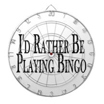 rather Be Playing Bingo Dartboard With Darts