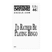 Rather Be Playing Bingo Stamps