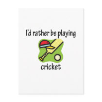 Rather Be Playing Cricket postcards