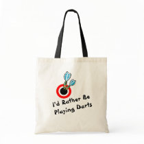 Rather Be Playing Darts Canvas Bag
