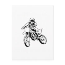 Rather Be Playing In The Dirt (Black/White) Post Card