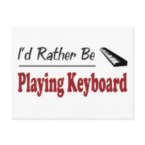 Rather Be Playing Keyboard postcards