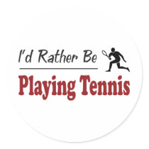 Rather Be Playing Tennis stickers by busybees Rather Be Playing Tennis stickers