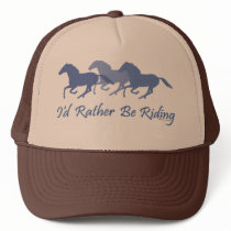 Rather Be Riding - Horse Saying Mesh Hat