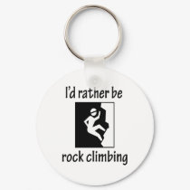 Rather Be Rock Climbing keychains by fullofNuts Rather Be Rock Climbing keychains