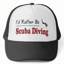 Rather Be Scuba Diving hats by busybees Rather Be Scuba Diving hats