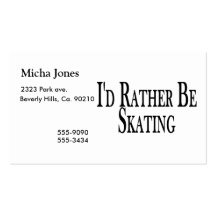 Rather Be Skating Business Card
