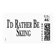 Rather Be Skiing Stamp