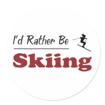 Rather Be Skiing stickers by busybees Rather Be Skiing stickers