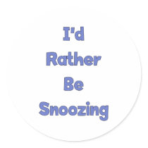 Rather Be Snoozing stickers by HappyDoggies Rather Be Snoozing stickers