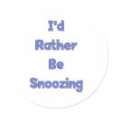 Rather Be Snoozing stickers