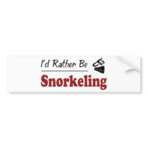 Rather Be Snorkeling bumper stickers by busybees Rather Be Snorkeling bumper stickers