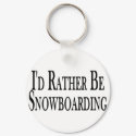 Rather Be Snowboarding keychains