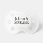 Rather Be Snowboarding pacifiers