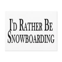 Rather Be Snowboarding postcards