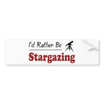 Rather Be Stargazing Bumper Sticker